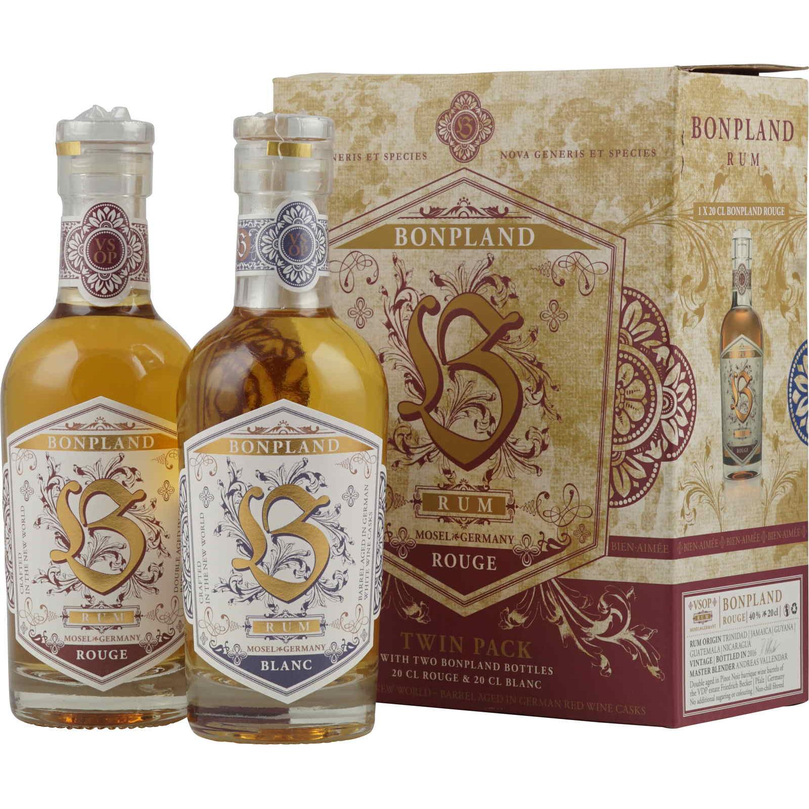 Bonpland Rouge & Blanc VSOP Twin Gift Pack 2x20cl Golden Rum - Liquid Scout
