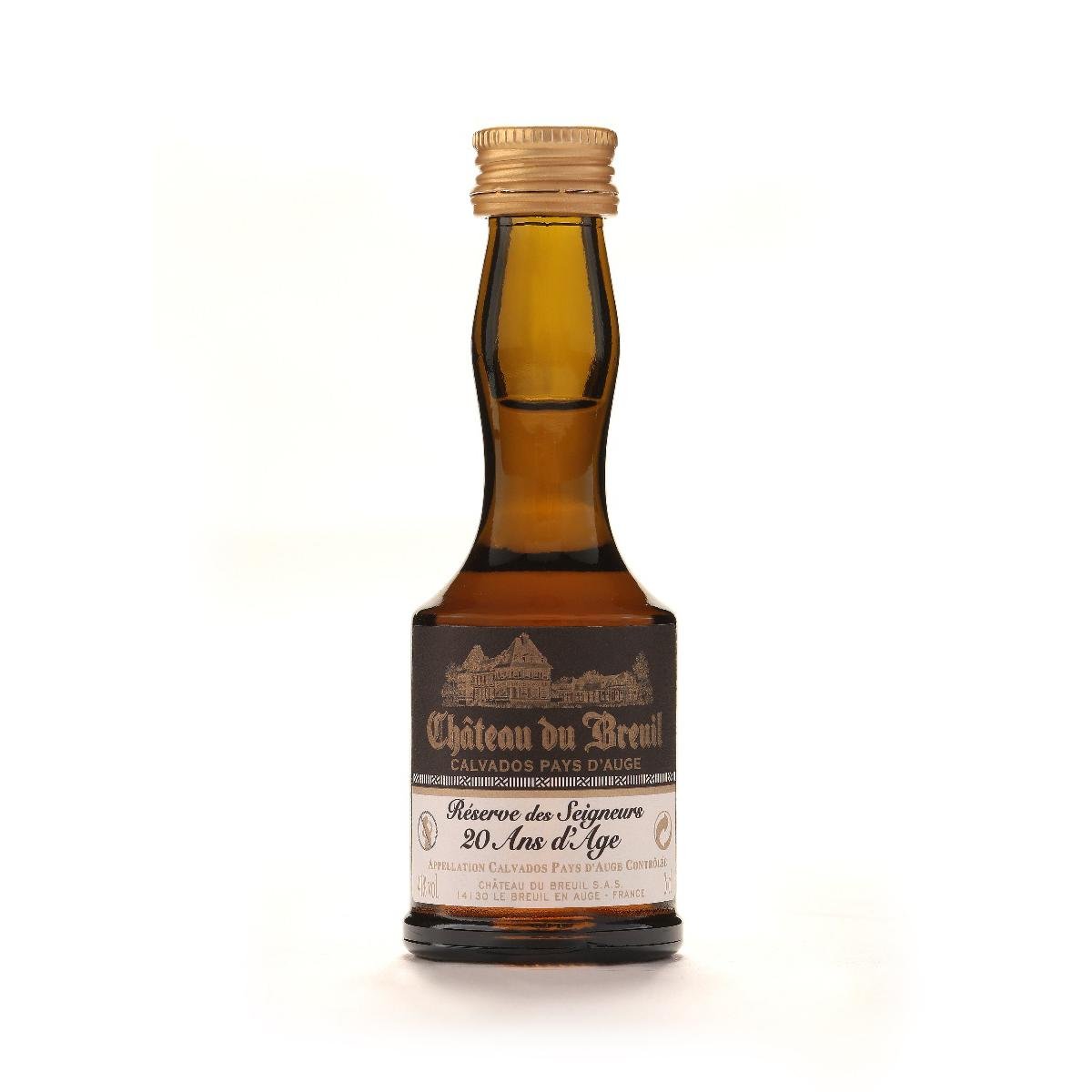 Château du Breuil Réserve Seigneurs Calvados Pays d'Auge 20 Year Old Miniature Calvados - Liquid Scout