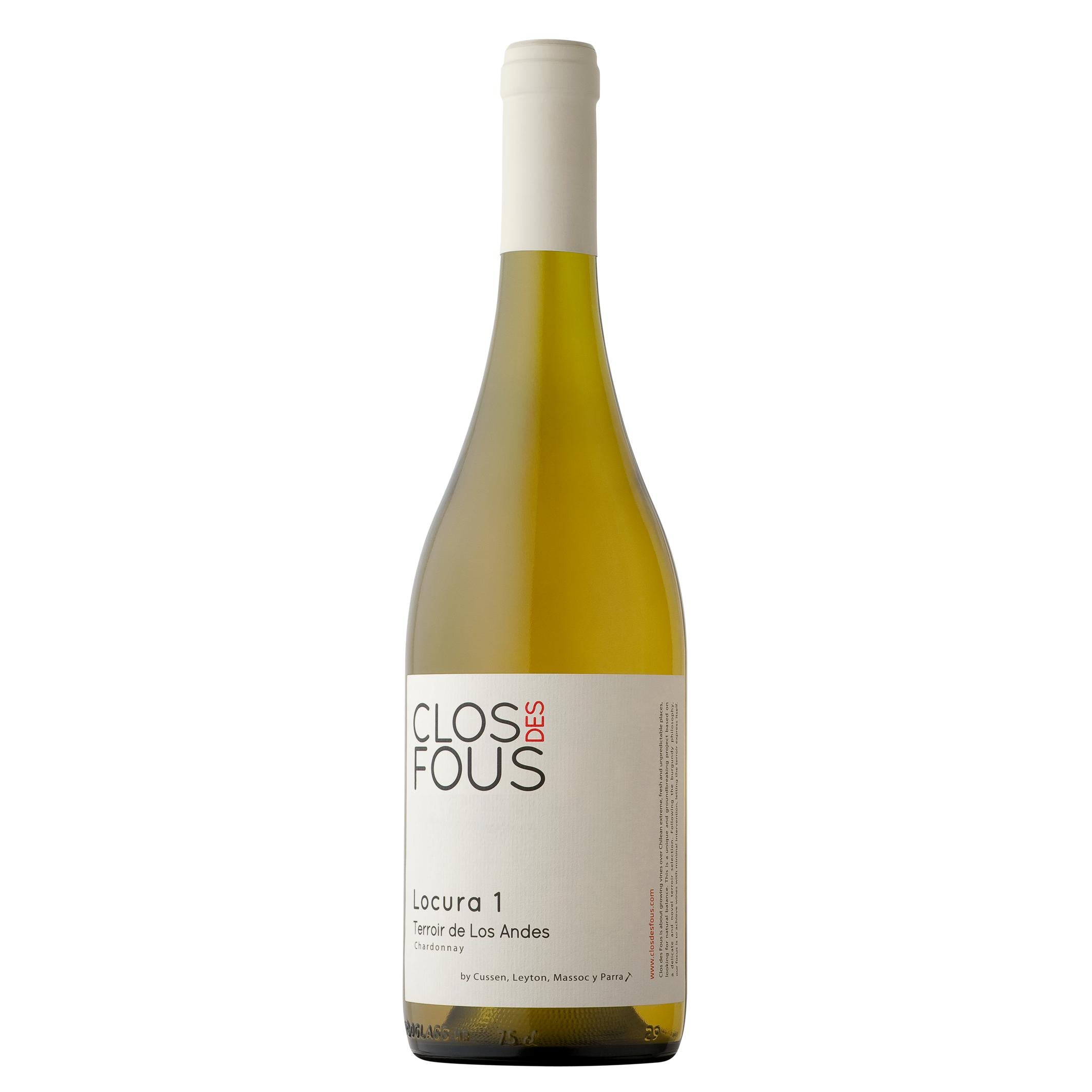Clos des Fous Locura 1 Malleco Valley Chardonnay White Wine - Liquid Scout