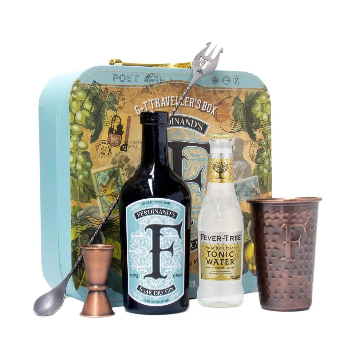 Ferdinand's Traveller Set with Dry Gin, Jigger & Copper Cup 50 CL Dry Gin - Liquid Scout