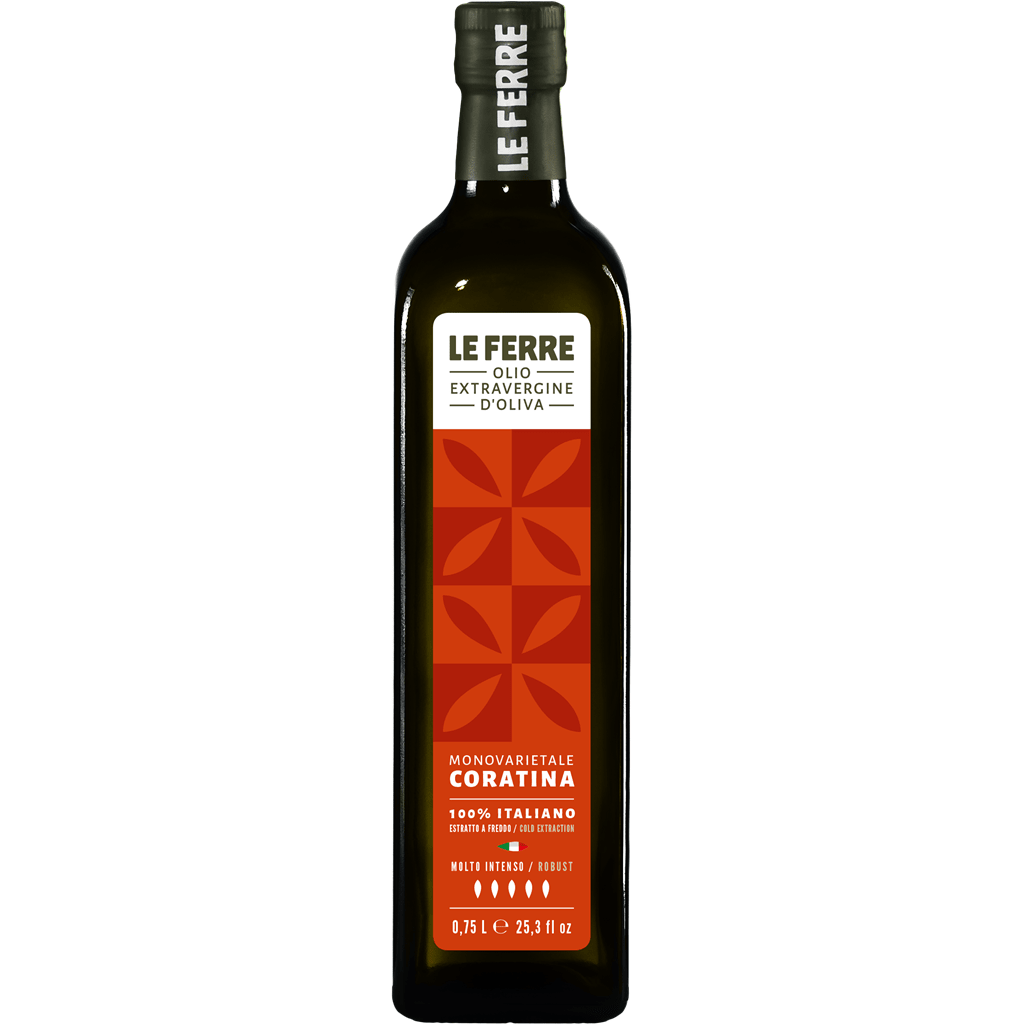 Le Ferre Coratina Extra Virgin Olive Oil 2024 75cl Extra Virgin Olive Oil - Liquid Scout
