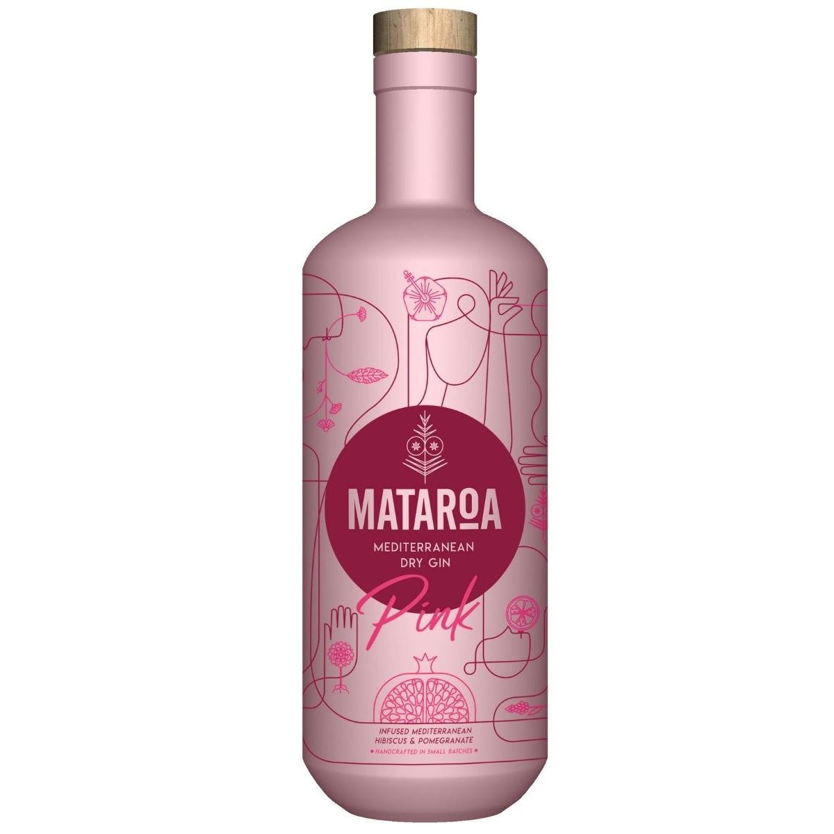 Mataroa Mediterranean Dry Gin Pink Flavoured Gin - Liquid Scout