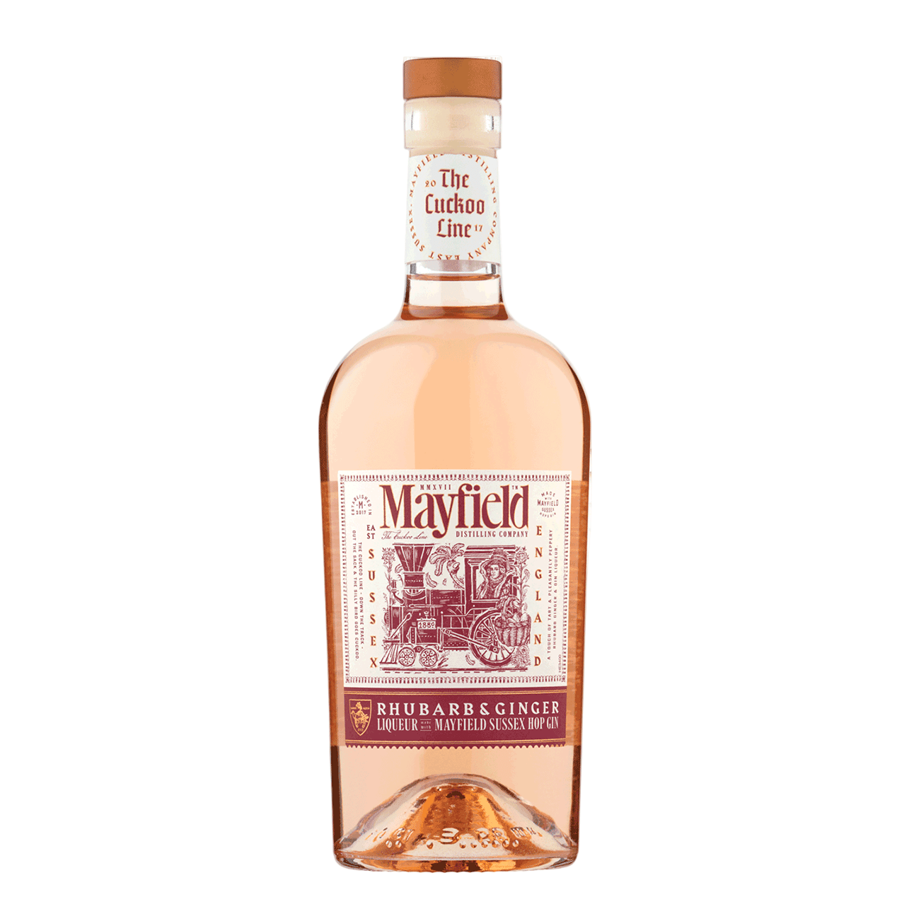 Mayfield Gin Sussex Hop Gin Rhubarb and Ginger Liqueur Gin Liqueur - Liquid Scout