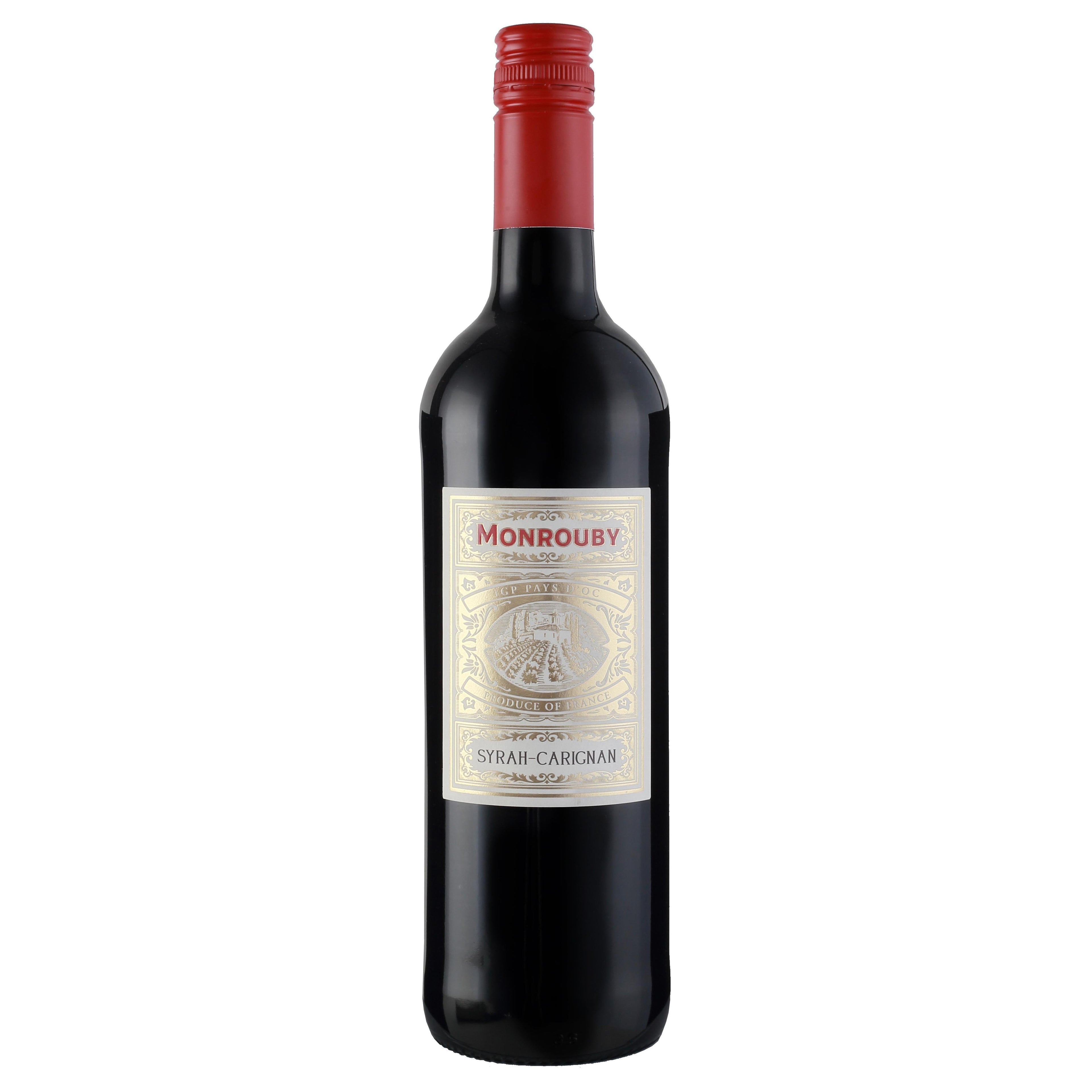 Monrouby Syrah/Carignan IGP Pays dOc Red Wine - Liquid Scout