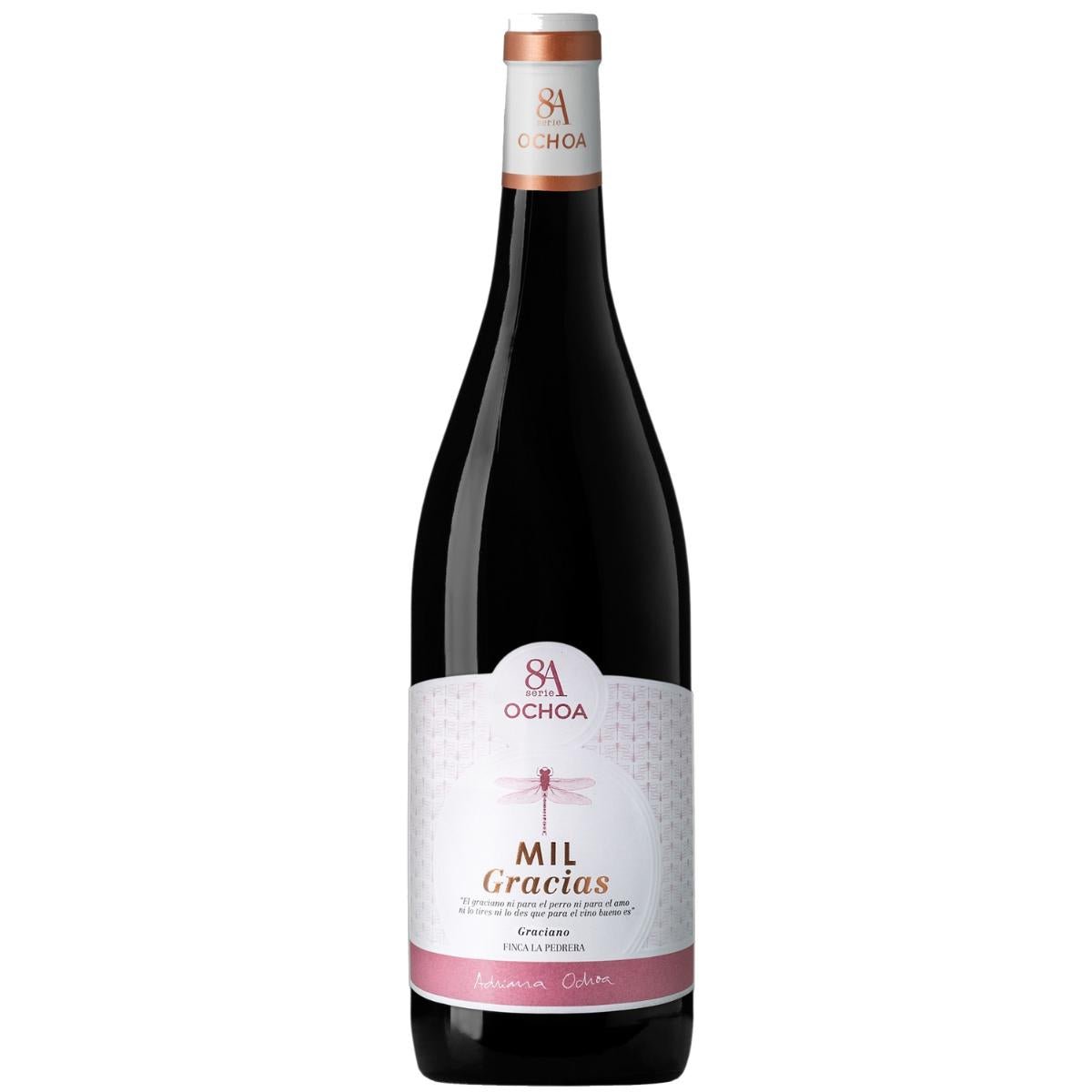 Ochoa Series A Mil Gracias Graciano Crianza Red Wine - Liquid Scout